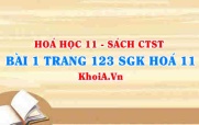 Bài 1 trang 123 SGK Hóa 11 Chân trời sáng tạo